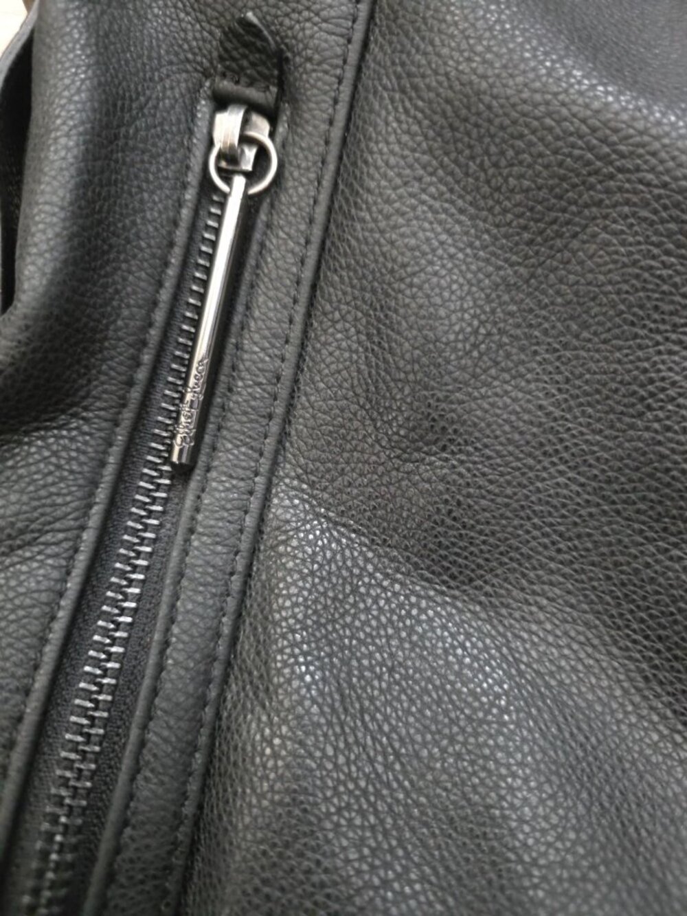Elliott Lucca Black Pebbled Soft Leather Shoulder Bag Hobo Slouch Purse - Picture 5 of 11